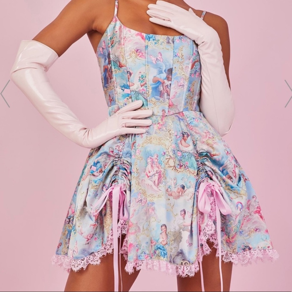 Sugar thrillz DIVINE LUSH OPULENCE CORSET DRESS L